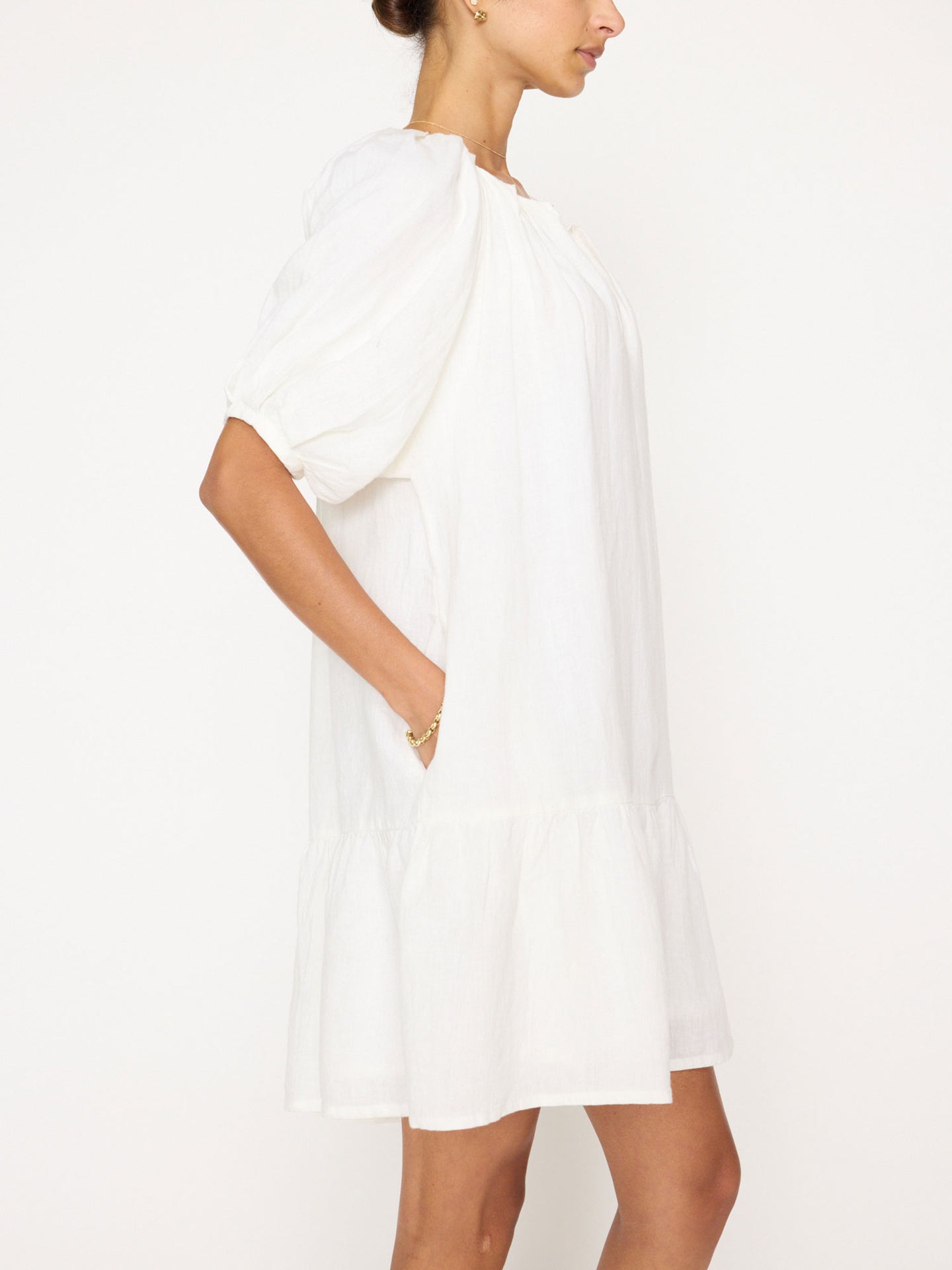 The Bree Dress - Pearl White