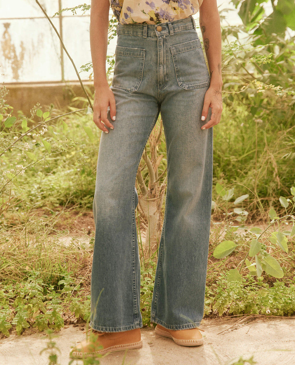 Grove Low Baggy Flared Jeans