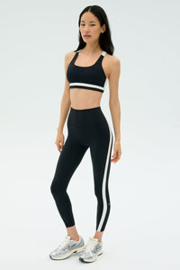 Miles High Waist Rigor 7/8 - Black/White
