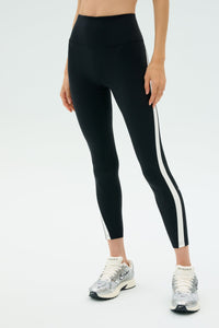 Miles High Waist Rigor 7/8 - Black/White