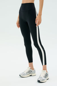 Miles High Waist Rigor 7/8 - Black/White