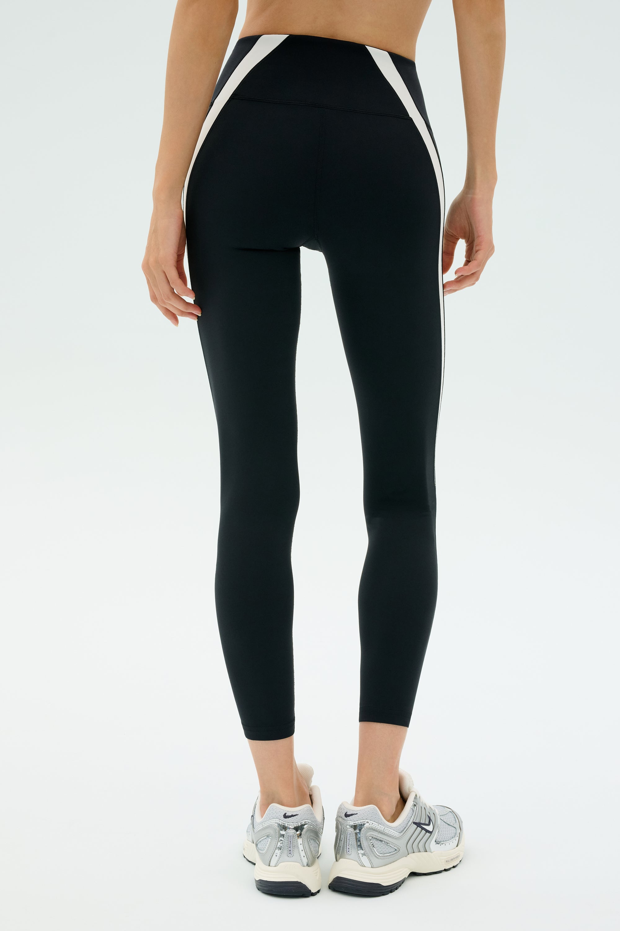Miles High Waist Rigor 7/8 - Black/White