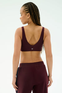 Airweight Scoop Back Bra - Dark Cherry