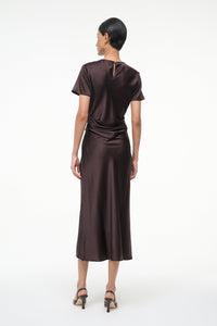 Marcel Silk Dress - Earth