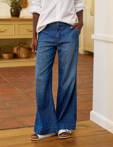West Village Wide Leg Trouser - 1984 Wash