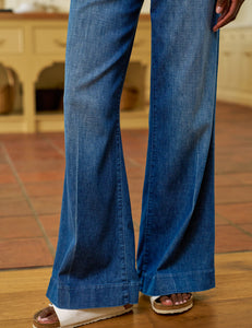 West Village Wide Leg Trouser - 1984 Wash
