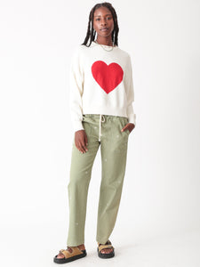 Heart Sweater - Ivory