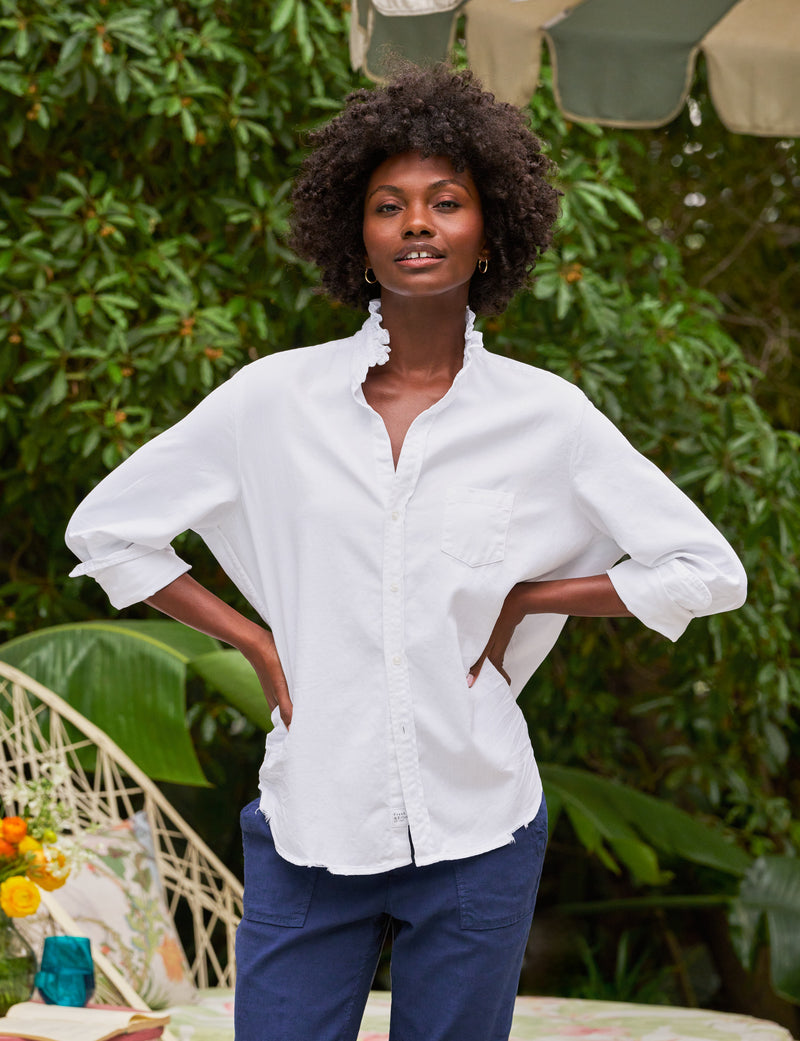 Eileen Ruffle - Famous Denim White