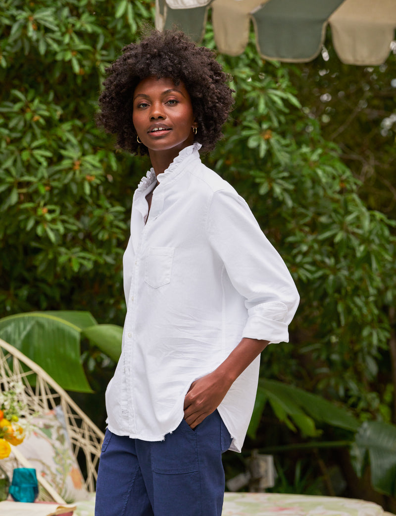 Eileen Ruffle - Famous Denim White