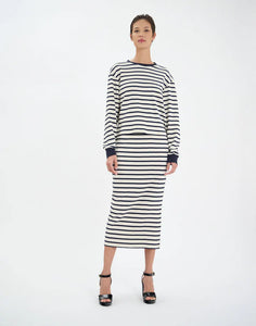 Layann - Navy Stripe