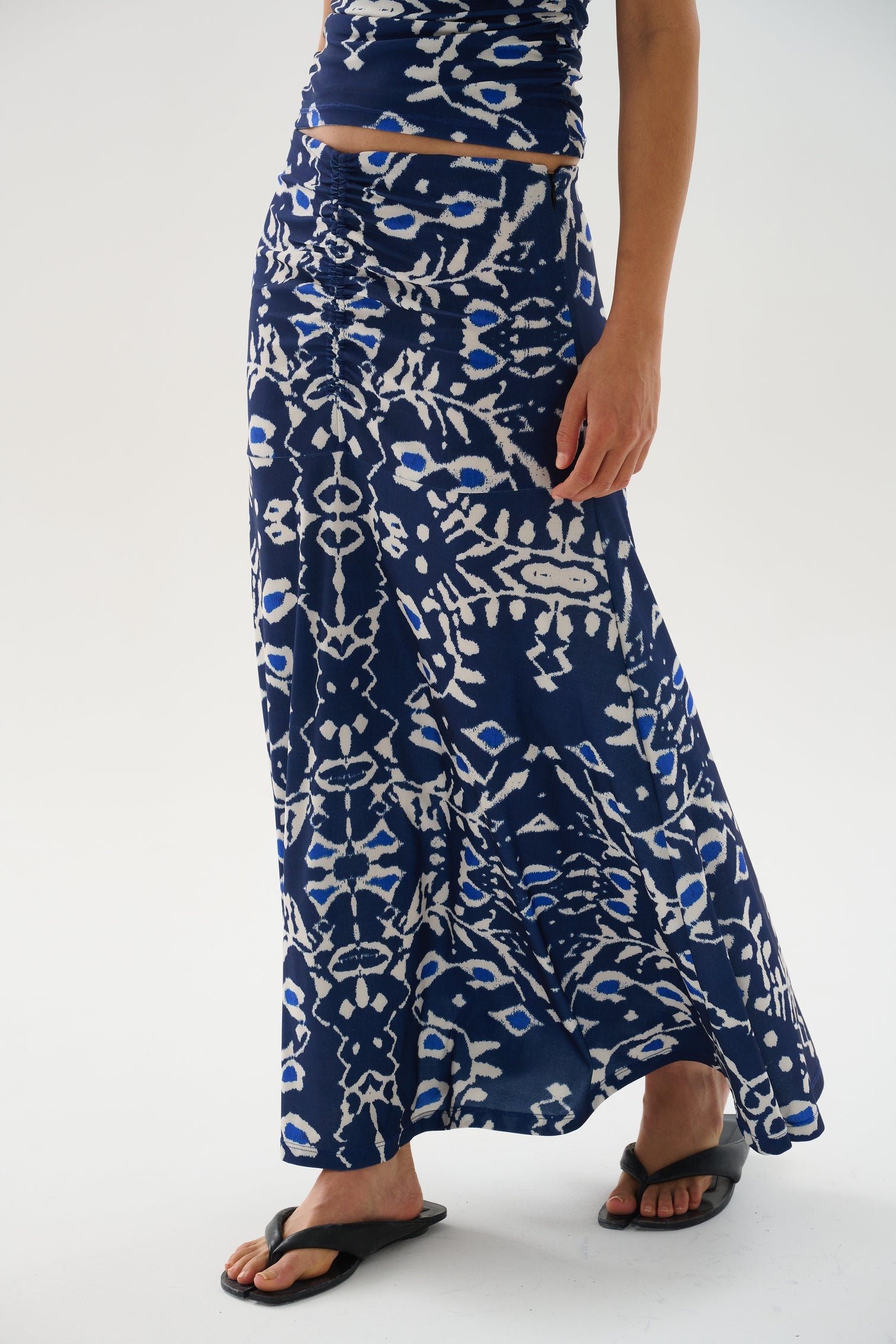 Ensenada Meg Midi Skirt Marine