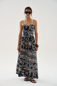Ensenada Finley Long Dress Marine