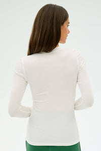Louise Rib Long Sleeve - White