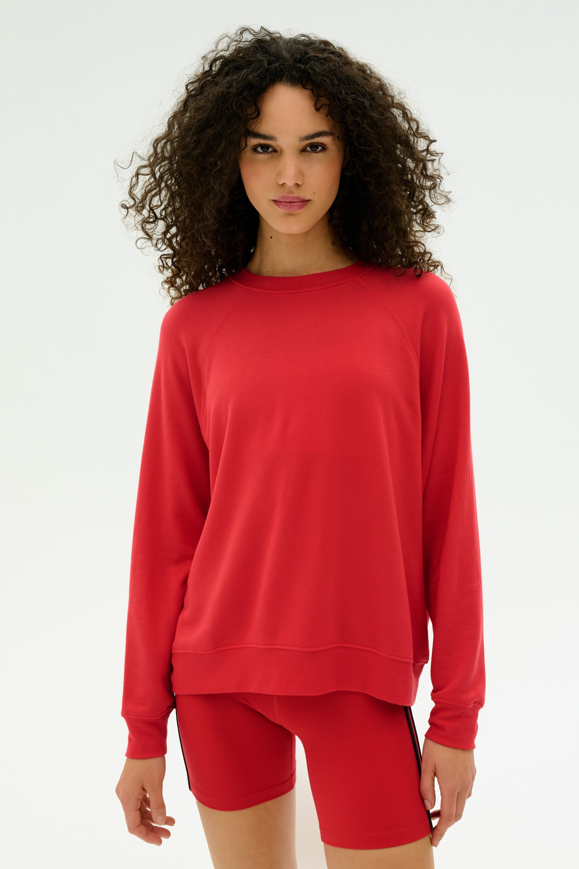 Andie Fleece Sweatshirt - Pirate Red