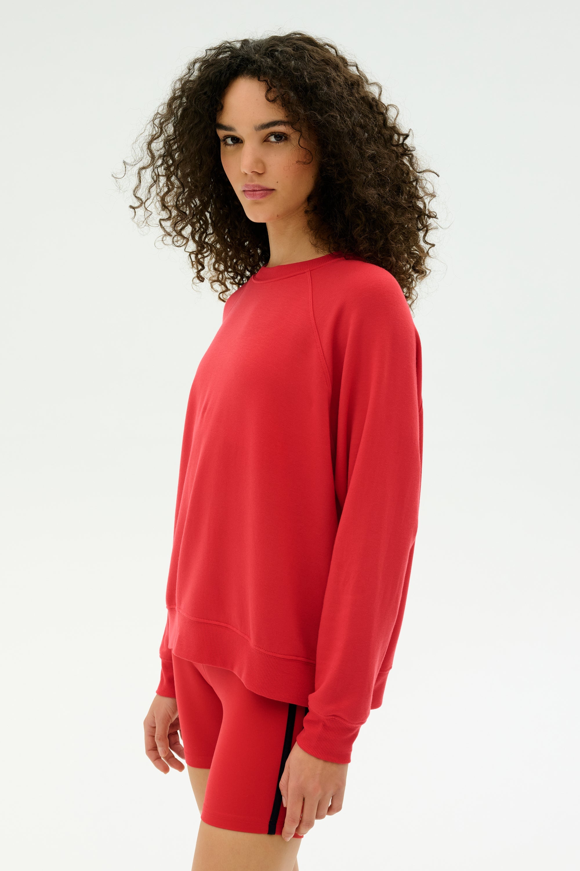 Andie Fleece Sweatshirt - Pirate Red