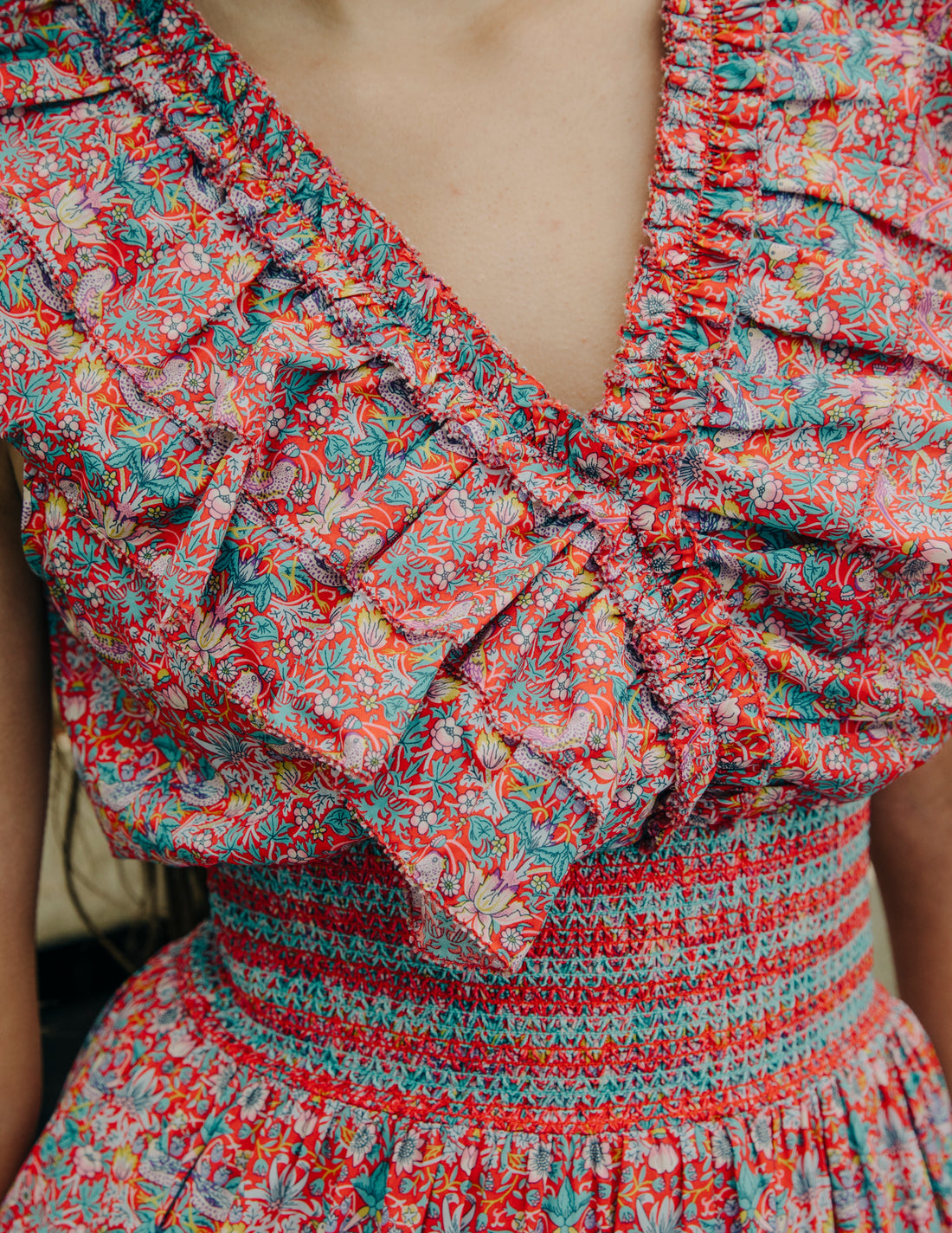 Azalea Dress - Strawberry Thief Liberty Print