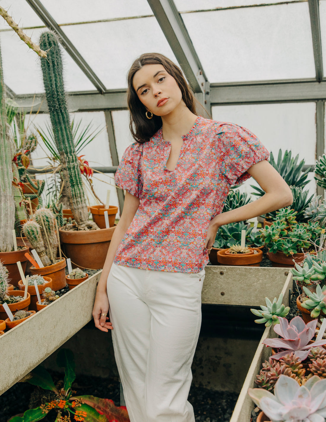 Lia Top - Strawberry Thief Liberty Print