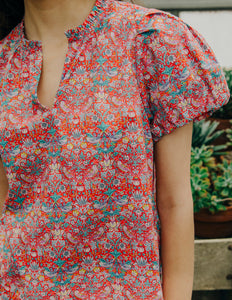 Lia Top - Strawberry Thief Liberty Print