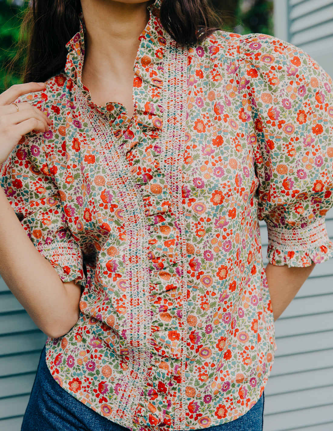 Zuri Top - D'Anjo Liberty Print