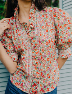 Zuri Top - D'Anjo Liberty Print