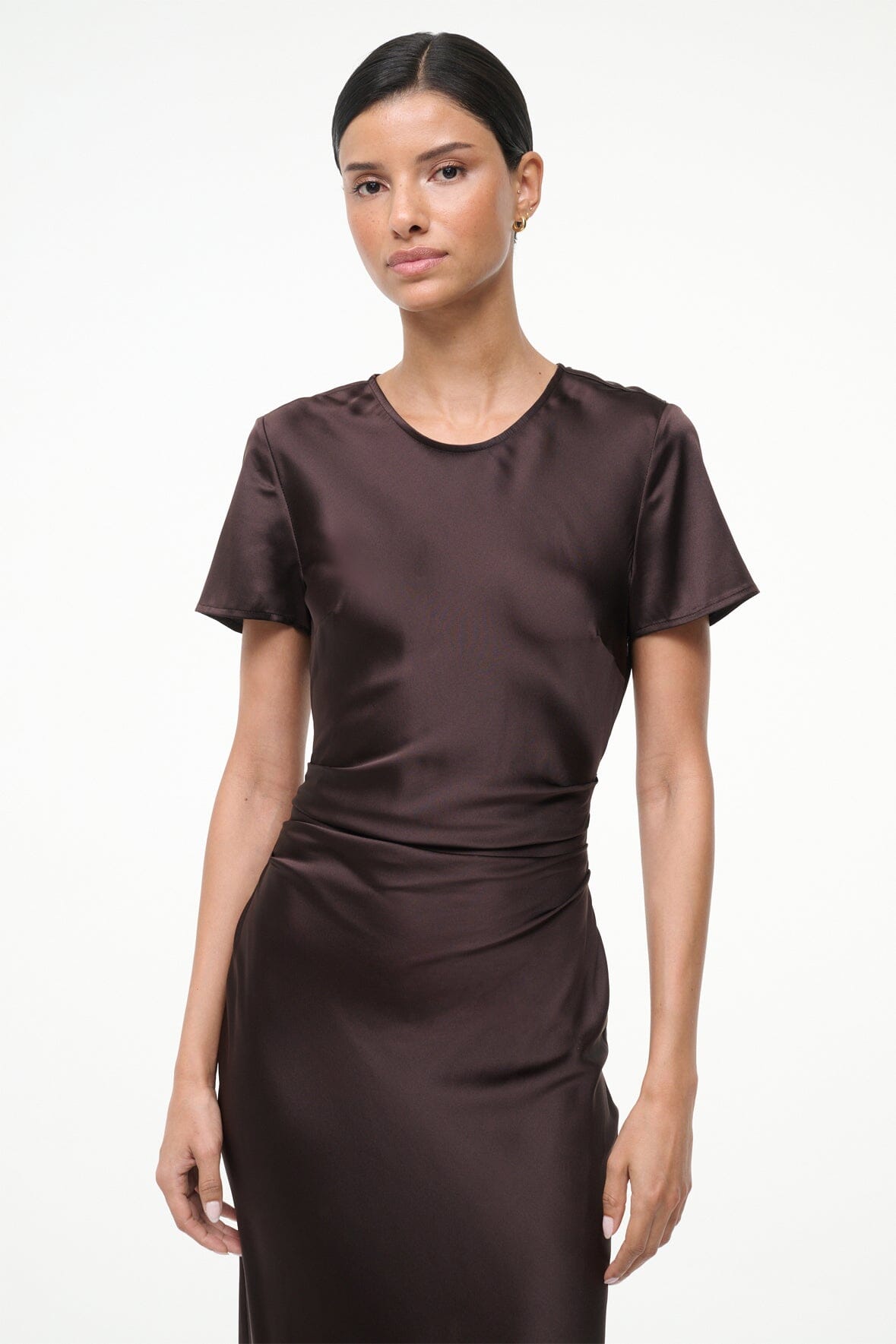 Marcel Silk Dress - Earth