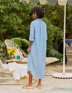 Rory Maxi Shirt Dress - Classic Blue Wash
