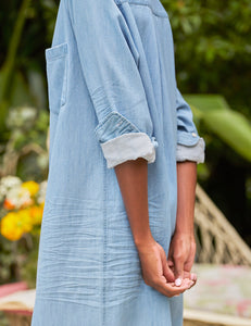 Rory Maxi Shirt Dress - Classic Blue Wash