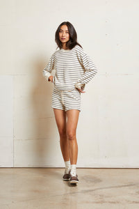 Layla Stripe - Natural/Night