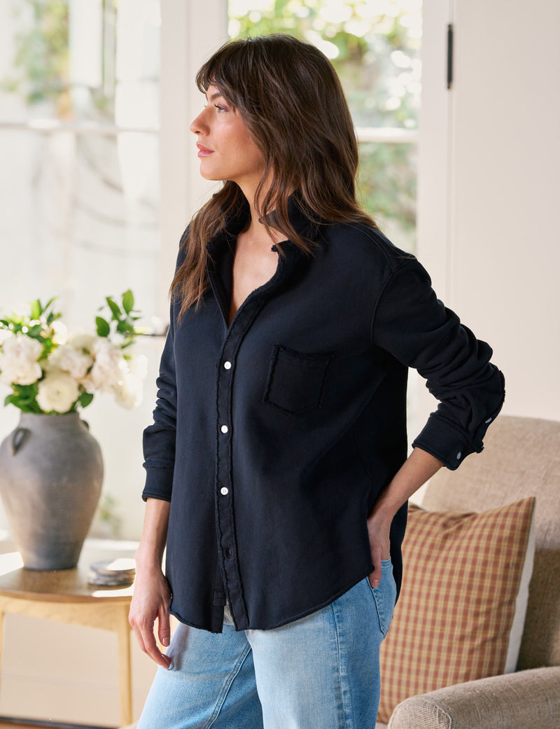 Eileen Sweatshirt Button Up - British Royal Navy