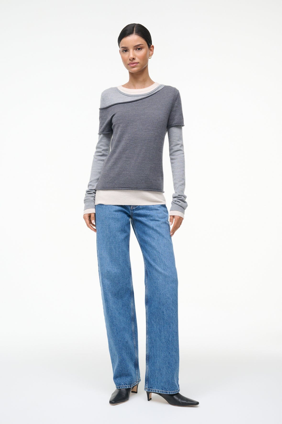 Sera Sweater - Heather Grey Multi