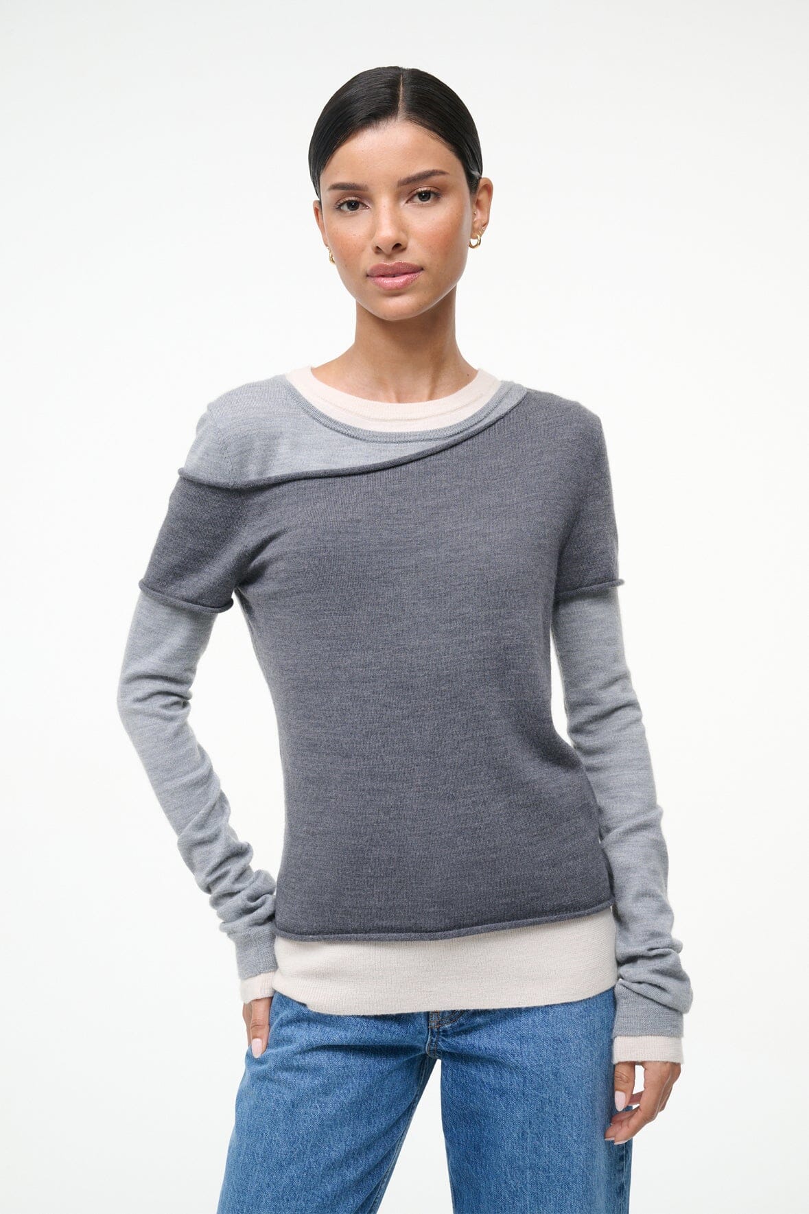 Sera Sweater - Heather Grey Multi