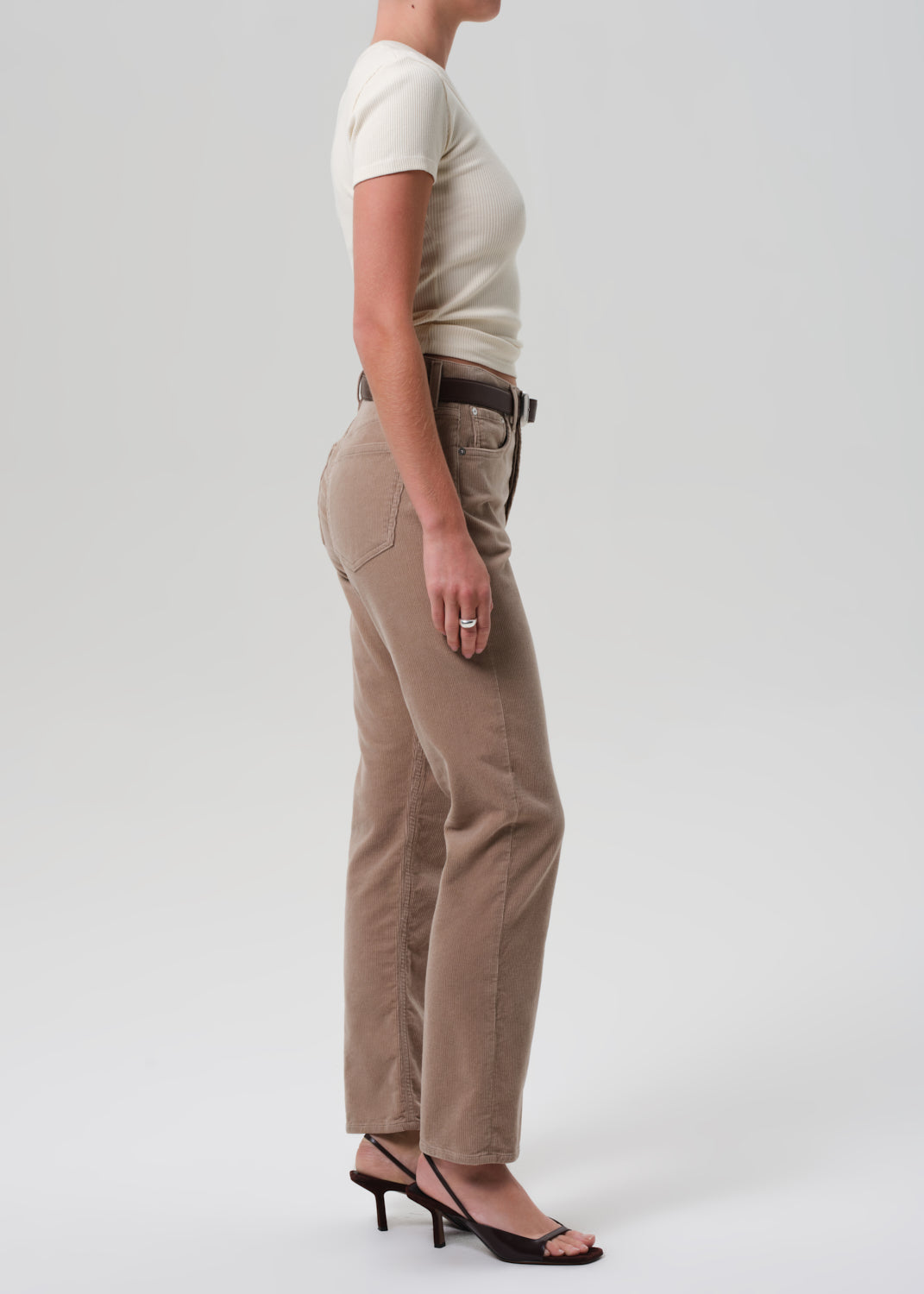 Blaine Vintage Straight Corduroy - Pale Taupe