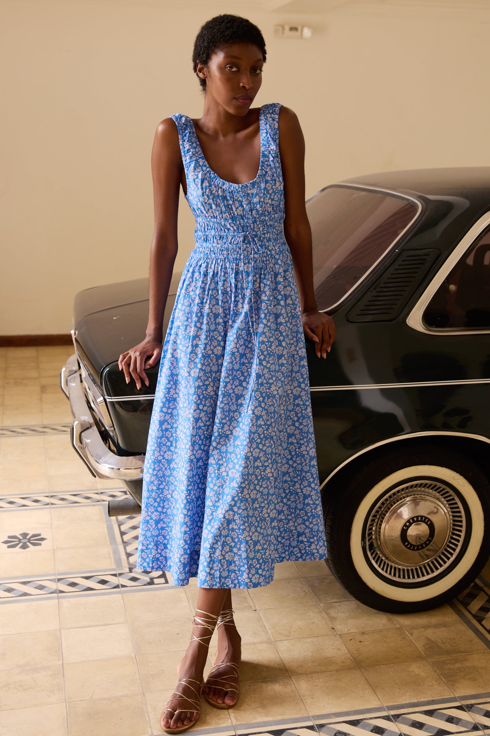 harper dress blue Navy