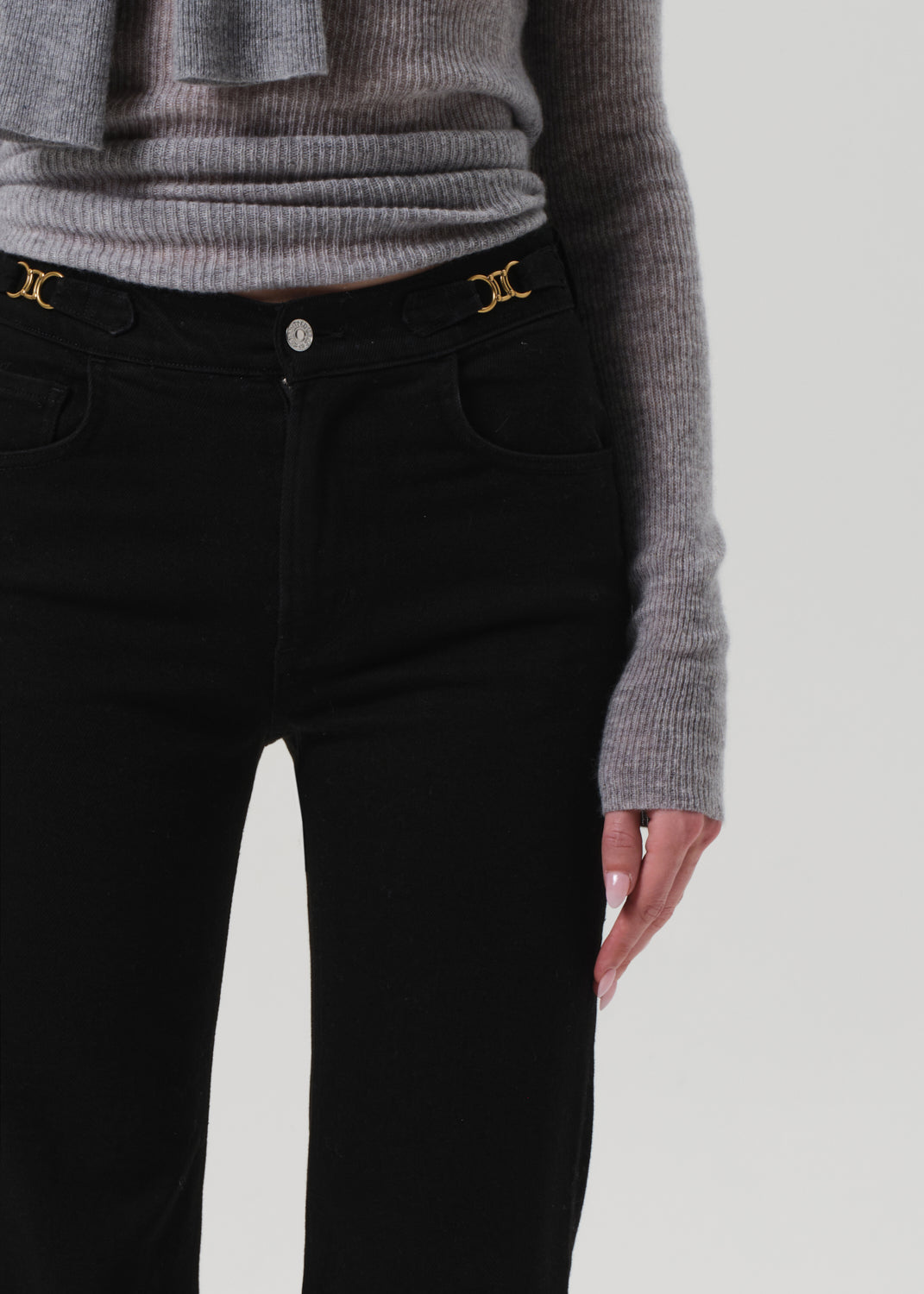 Kimberly Flare w/ Horsebit - Rich Black