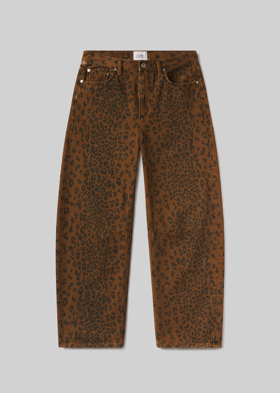 Miro Long Relaxed Jean - Sepia Cheetah