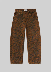 Miro Long Relaxed Jean - Sepia Cheetah