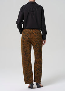 Miro Long Relaxed Jean - Sepia Cheetah