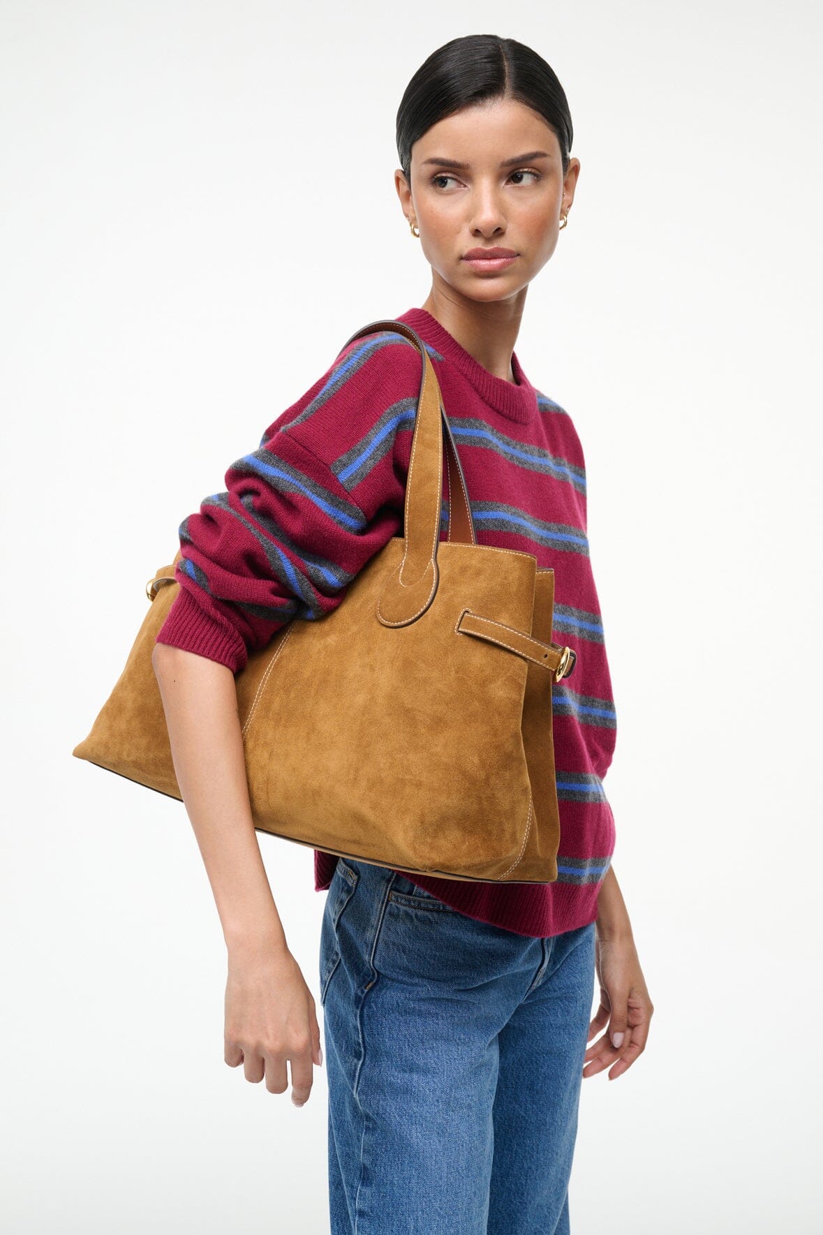 Piper Tote - Tan Suede