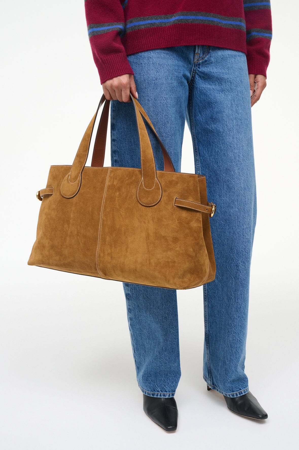 Piper Tote - Tan Suede