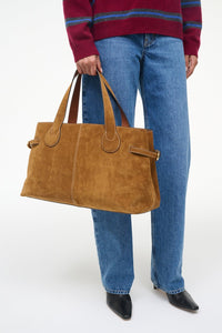 Piper Tote - Tan Suede