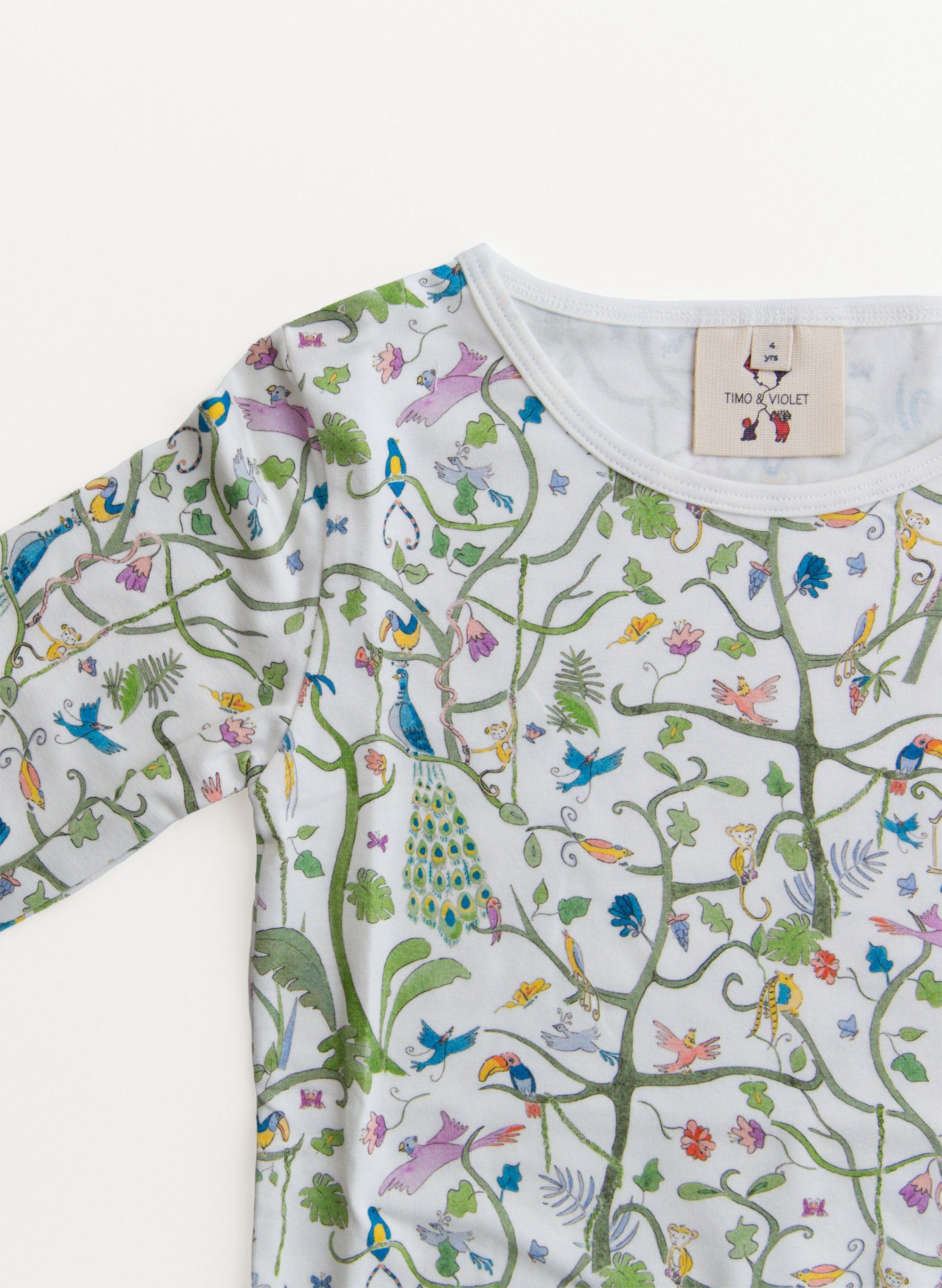 The Two Piece Pajamas-Tropical Garden