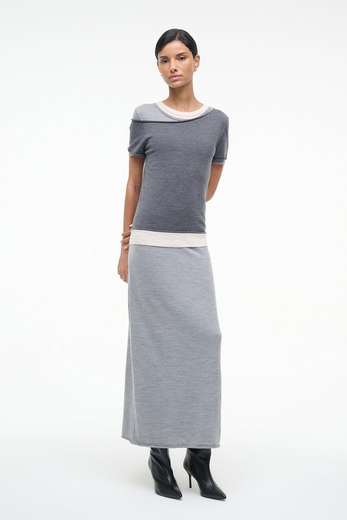 Lyric Dress - Heather Grey Multi
