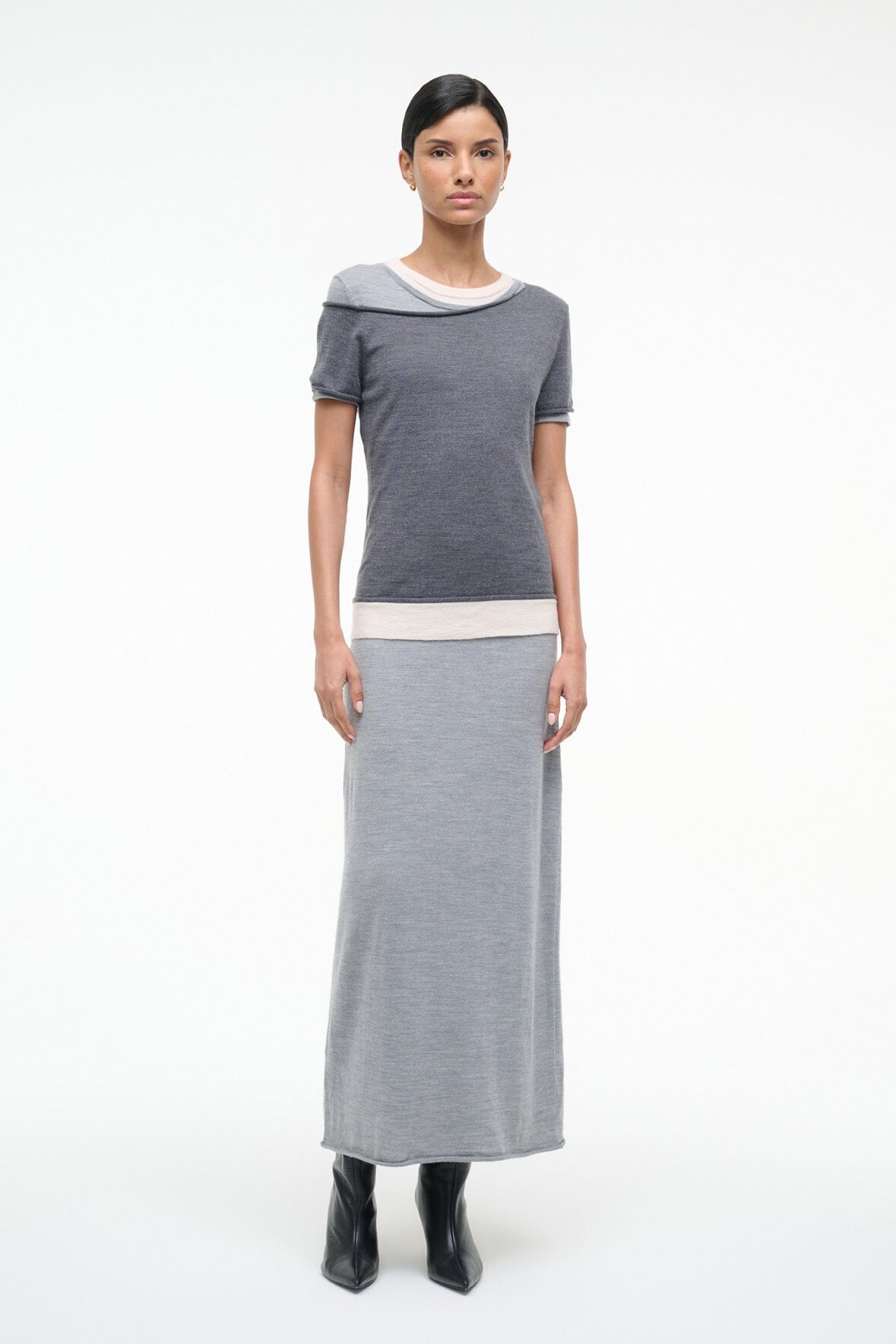 Lyric Dress - Heather Grey Multi