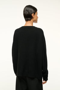 Serrano Cashmere Relaxed Crew Neck - Black