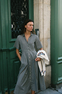 Aster Dress - Onyx Check