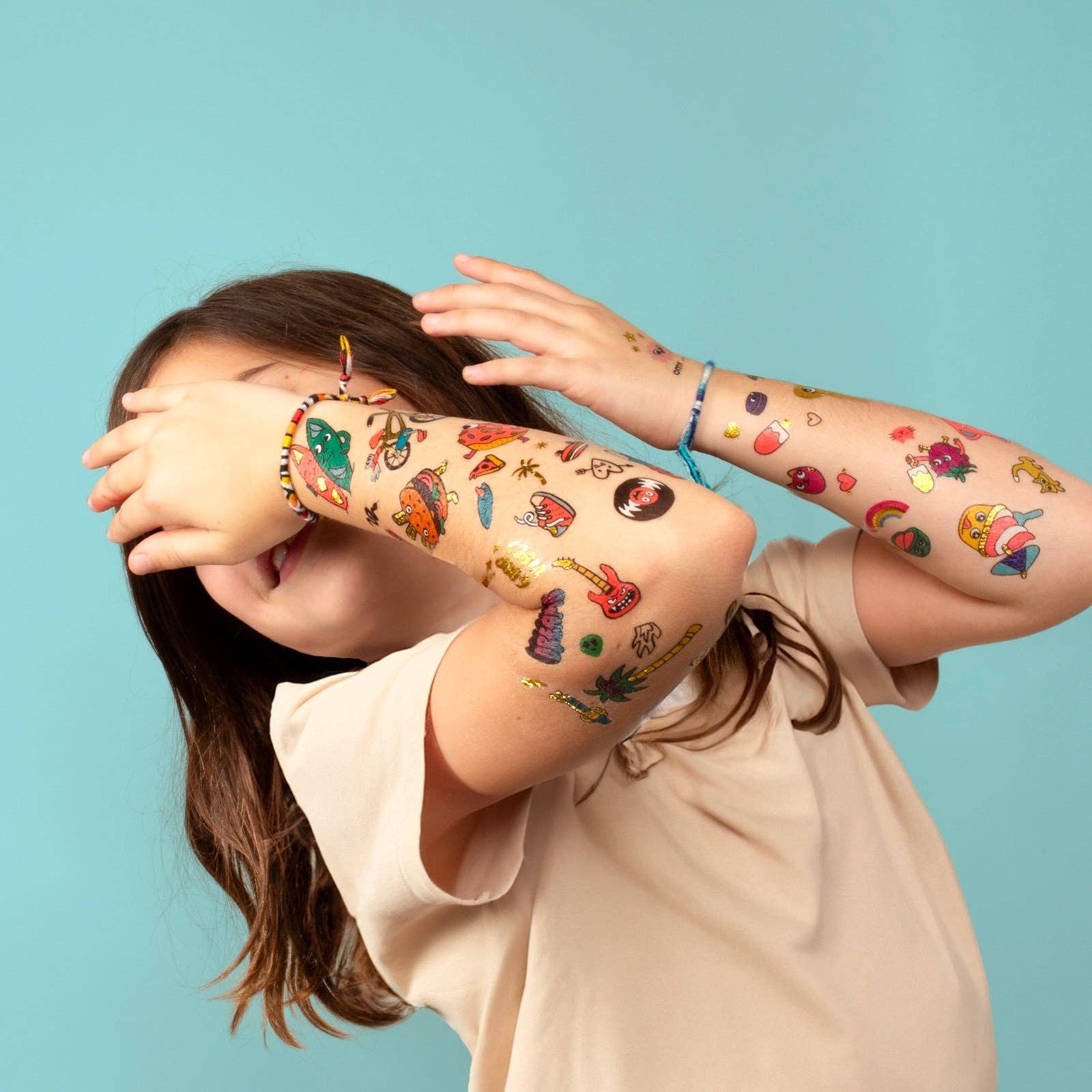 Kids temporary Tattoos - Surf & Skate