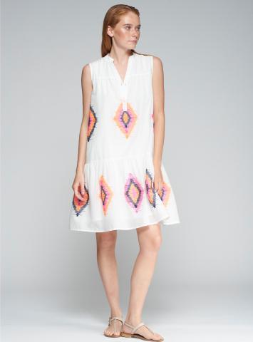 Macarena Dress - Bordado Ikat