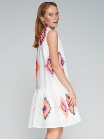 Macarena Dress - Bordado Ikat