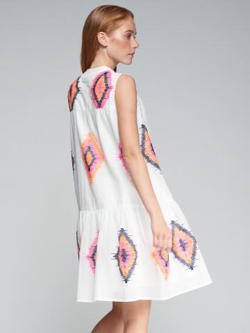 Macarena Dress - Bordado Ikat