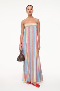 Laura Linen Dress - Market Stripe